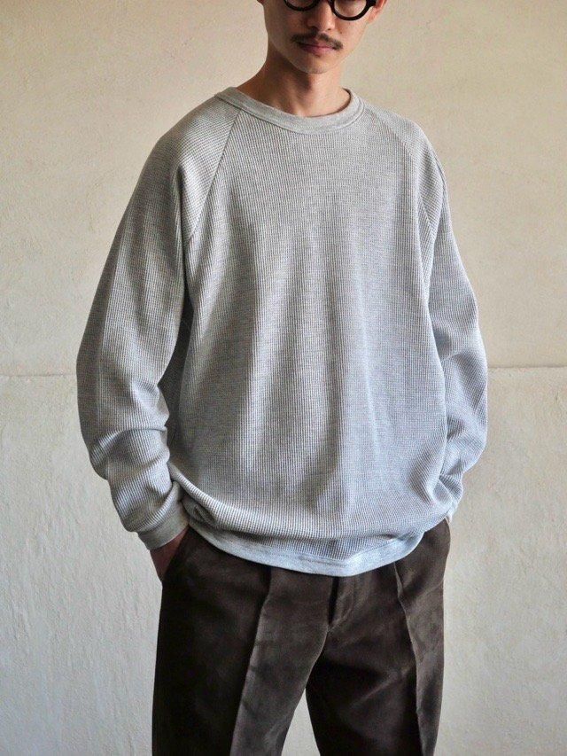 90's BASICS Thermal Sweat Shirt, Made in Canada.