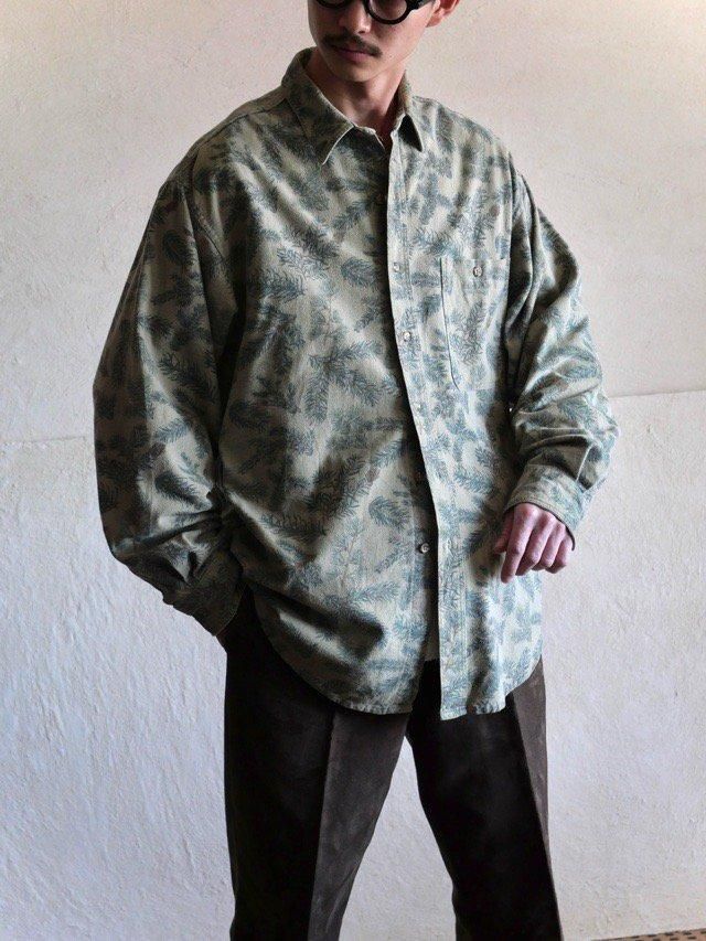 1980~90s EddieBauer Printed Cotton Flannel Shirt