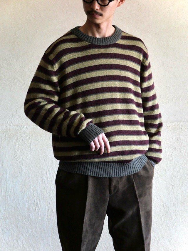 00's GAP RamieCotton Border Knit Sweater