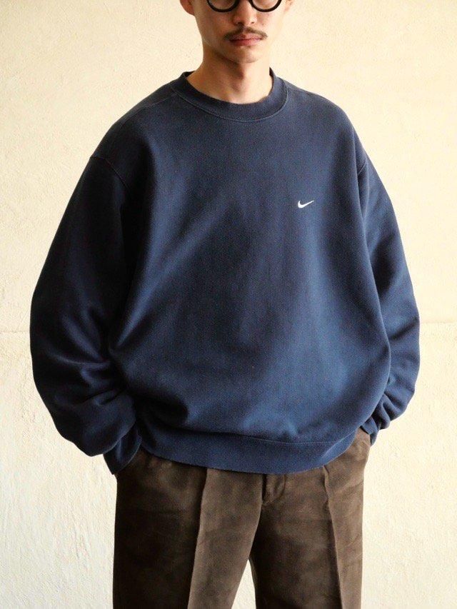 1990~00's NIKE Plane Sweat Shirt, NAVY