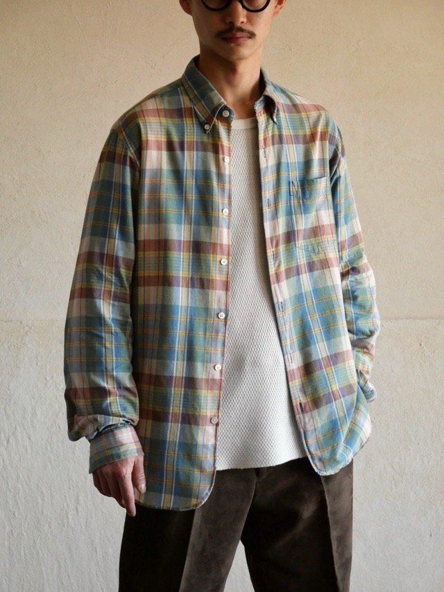 RalphLauren "Bleeding Madras" 3points B.D. Shirt