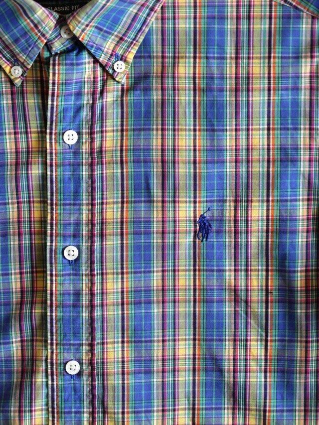 1990's RalphLauren Colorful Check Shirt