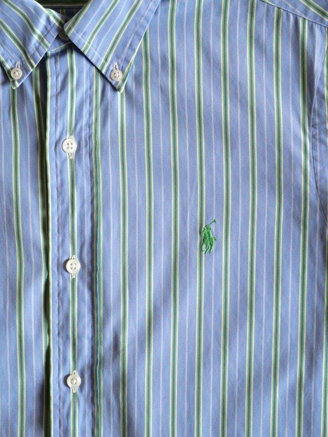 1990~00's RalphLauren Cotton Stripe Shirt