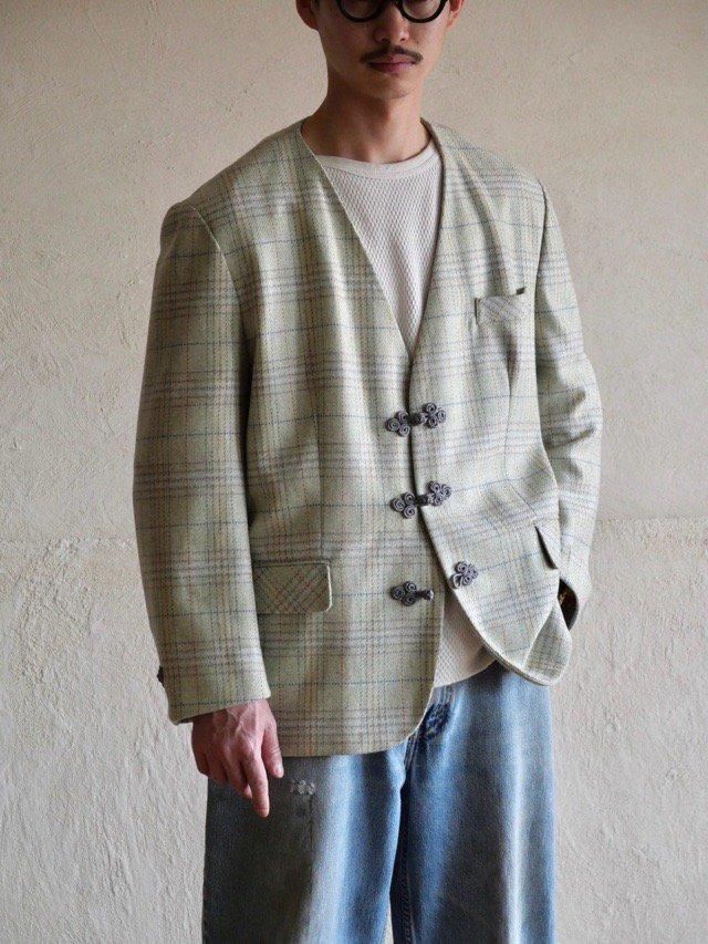 1980's Italian Design Tailored Tweed Jacket (+MONK Custom)