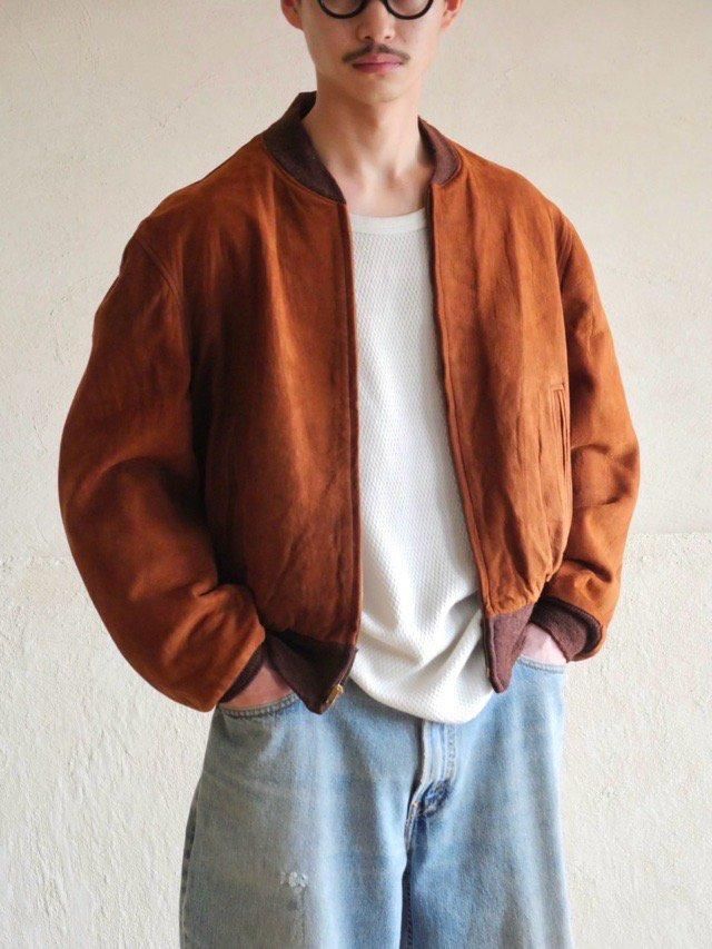 1950~60's Vintage Nubuck-Leather Blouson