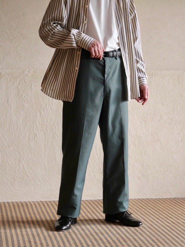 DEADSTOCK BIG-B Canadian Work Trourers, "FOREST GREEN" / Made in Canada.
