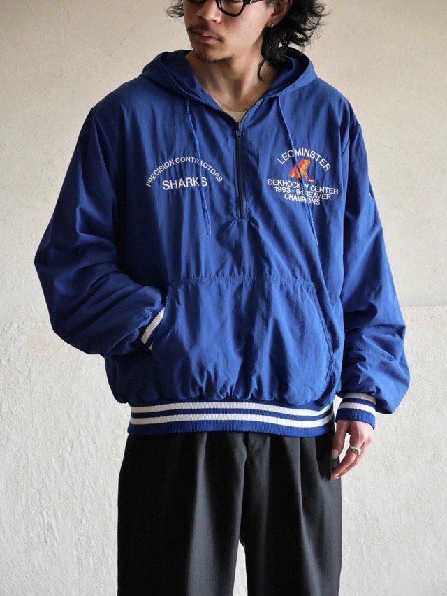 90s Half-Zip Hooded Blouson Made in USA