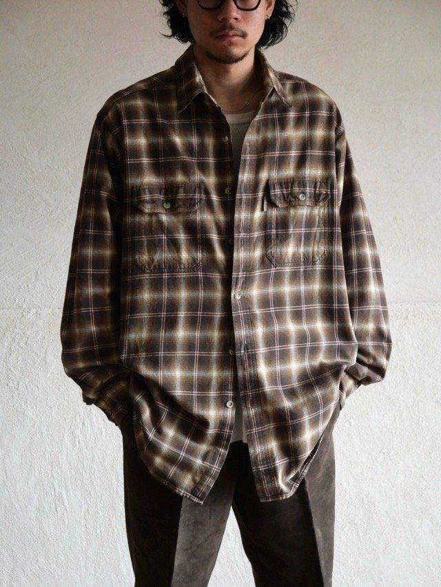 00s Woolrich Ombre Check Shirt "Brown"