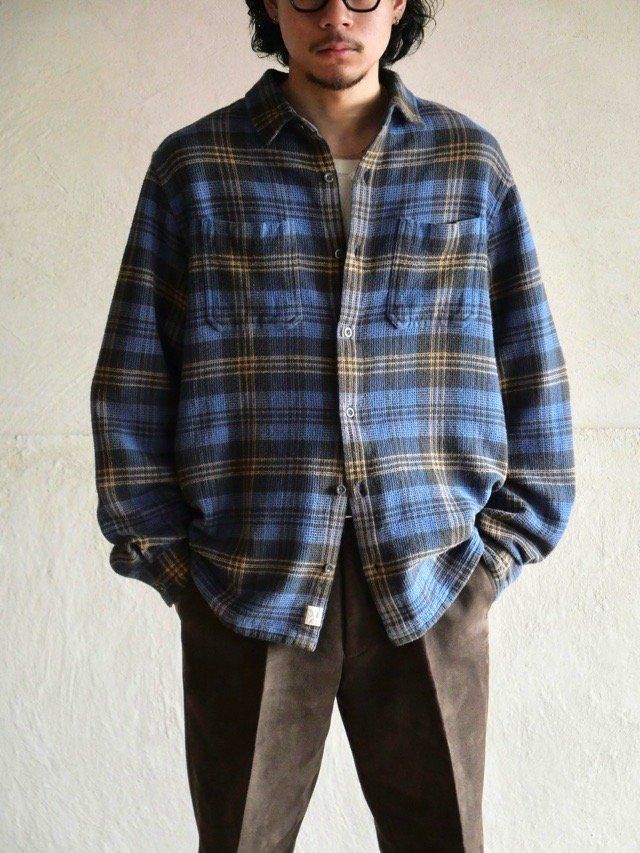 00's Woolrich Cotton Waffle Shirt "Check"