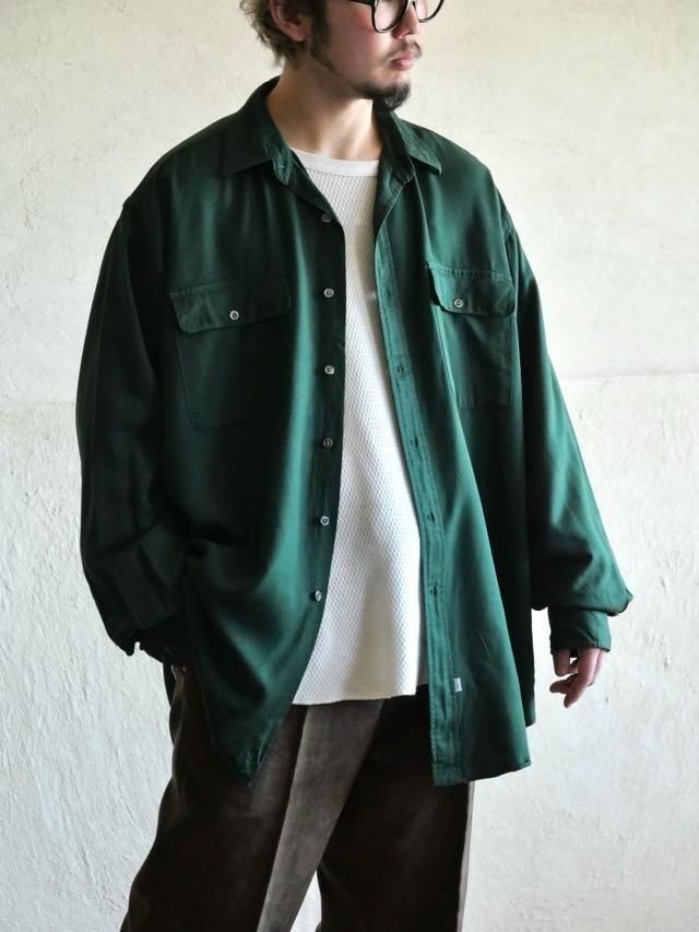 00's RalphLauren Rayon Shirt "Green"