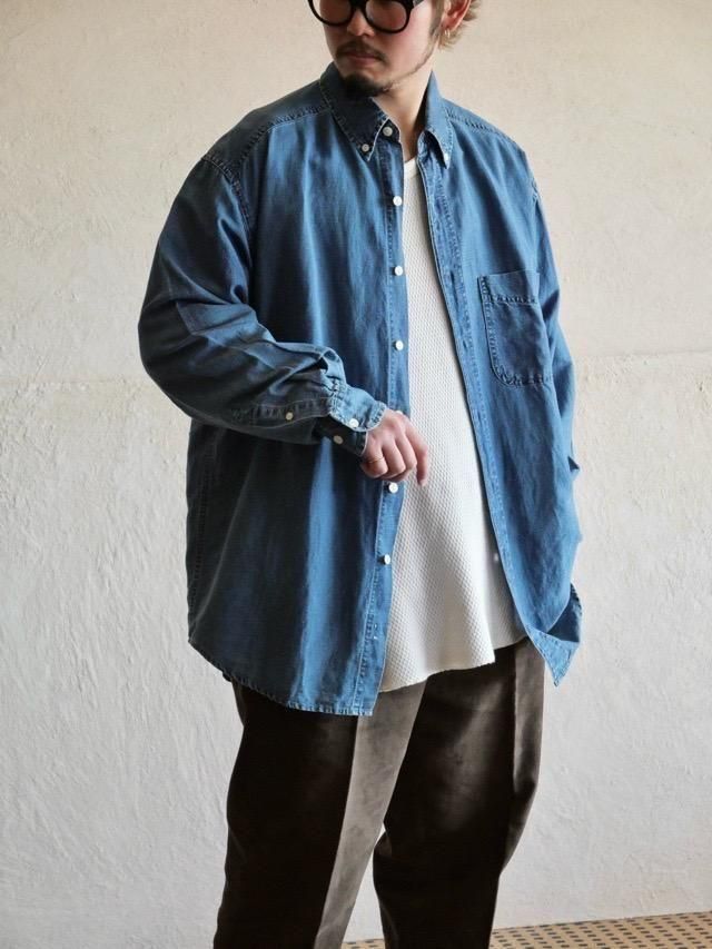 1990's OLDGap LinenCotton Indigo Shirt