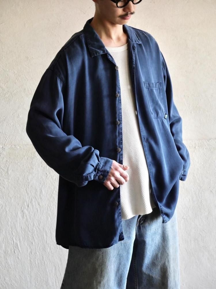 1990~00's KAVU 100% Tencel Shirt, BLUE