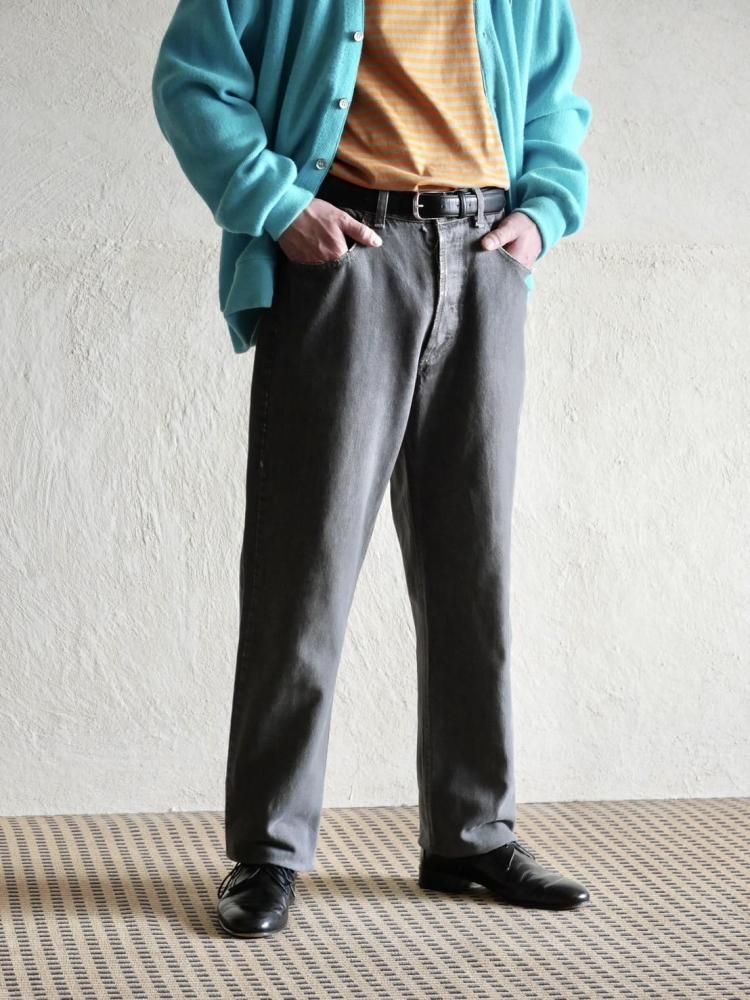 1990's Vintage BENETTON BLACK Denim Pants, Made in Italy.