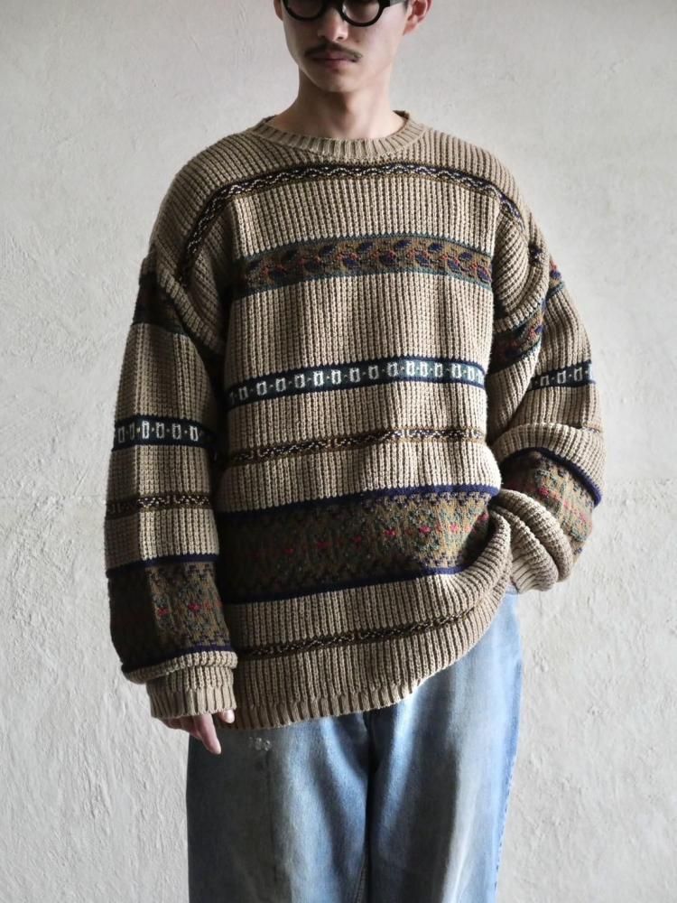 1990's EddieBauer Cotton Knit, Made in USA.