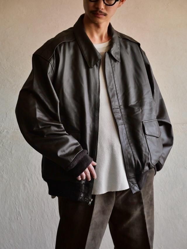 00's AIRBORNE A-2type Leather Jacket