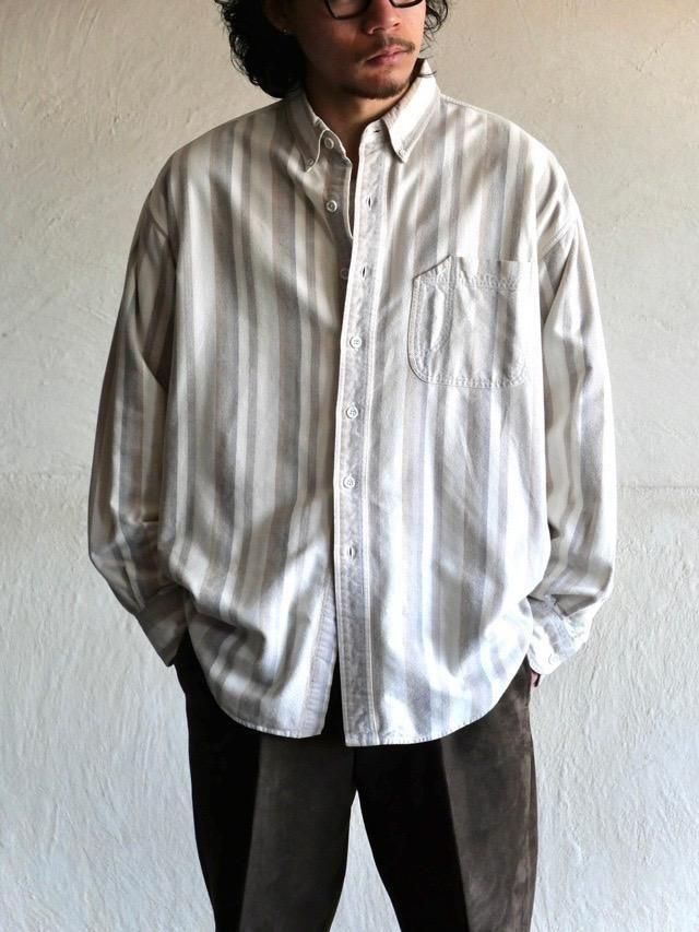 1990's STJOHONSBAY Cotton Stripe Shirt