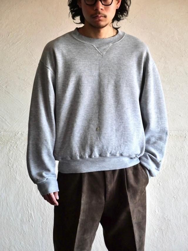 00's Russell Gray Blank  Sweat Sweater