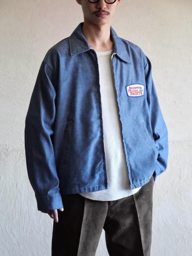 1970s Vintage K-BRAND Chambray Drizzler Jacket