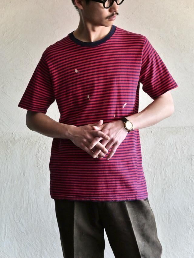 1970's Vintage Border Tee "Red"