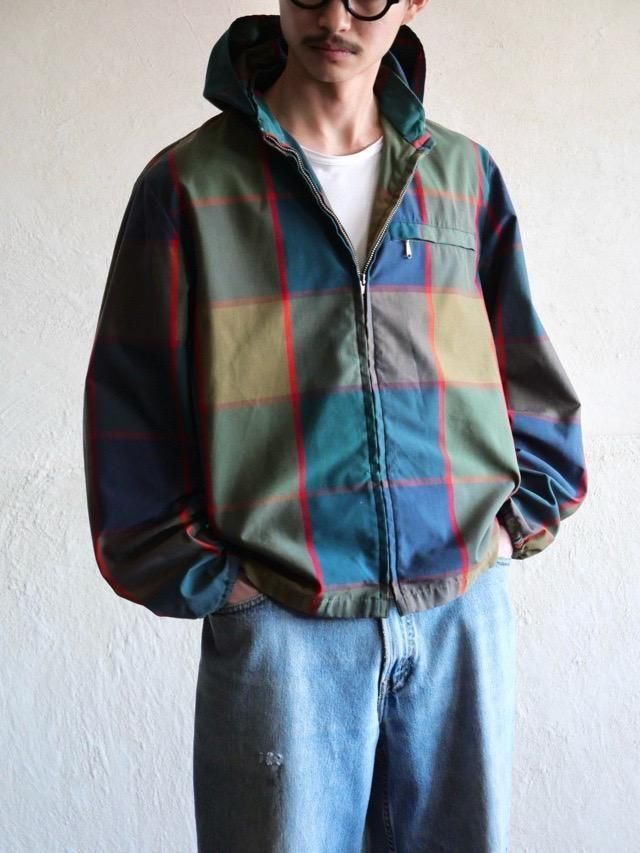 1970's Vintage Design Check Blouson 