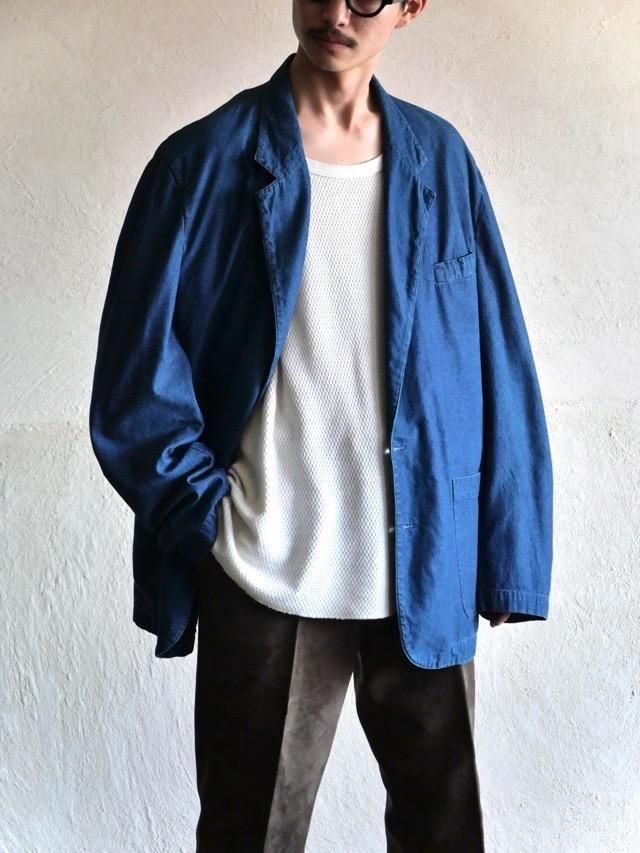 1990's NewMan Indigo-color Cotton Tailored Jacket