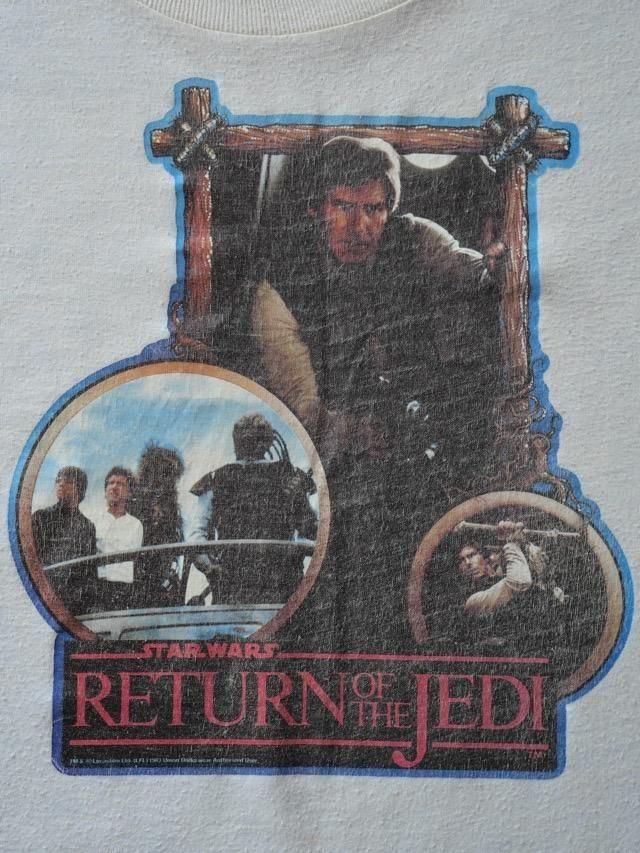 1983s Vintage Printed T-Shirt STAR WARS