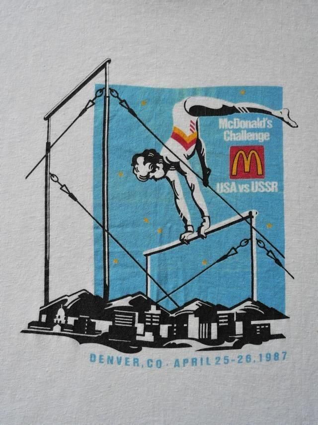 1987s Vintage Printed T-Shirt McDonalds Challenge