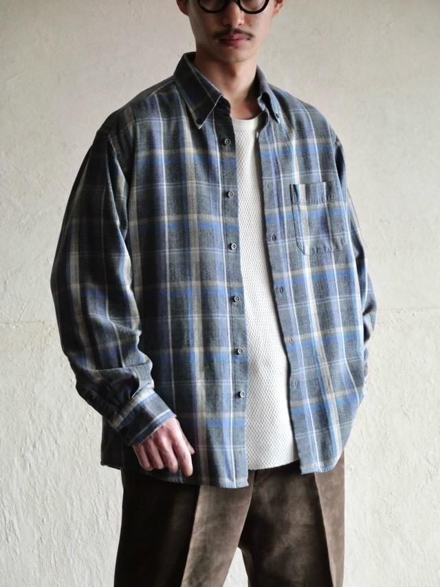 00s Cotton Herringbone Check Shirt