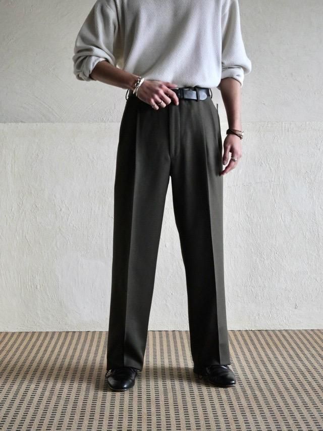 DeadStock Brooks Brothers 2tucks Wool Trousers