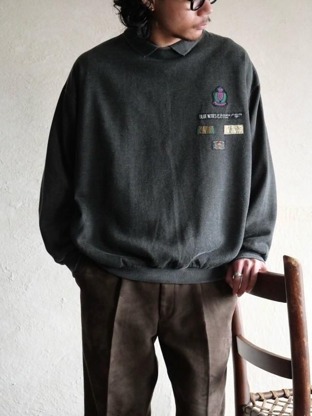 1990's "BLUE NOTES" Design Sweat Sweater