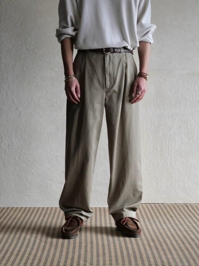 1990~00's PERRY ELLIS Cotton Twill Trousers