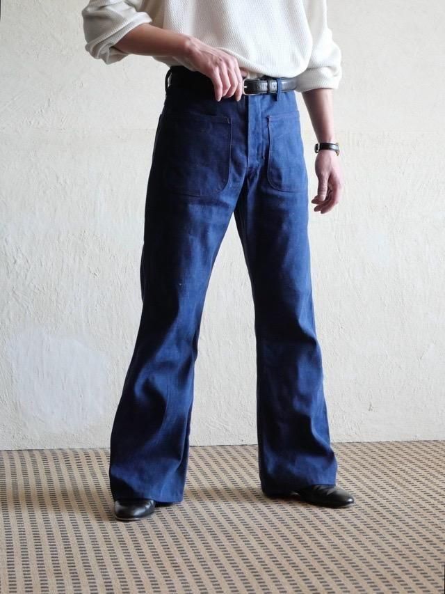 1970's Vintage ELY&WALKER Denim Sailor Pants