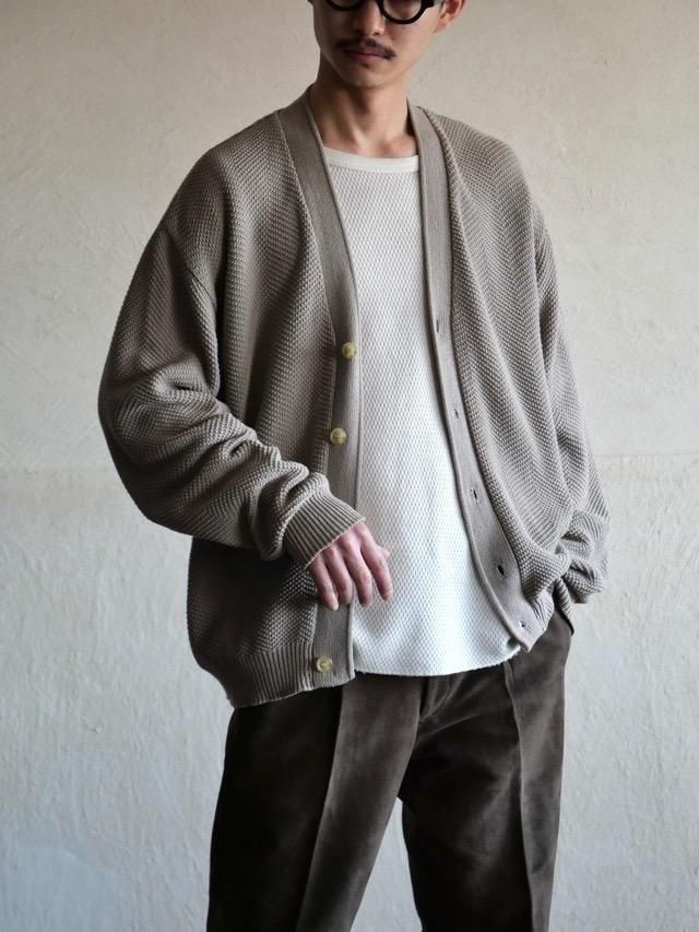 00's Cotton Herringbone Knit Sweater
