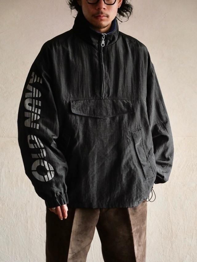 1990s OLDNAVY Black Nylon High-neck Anorak