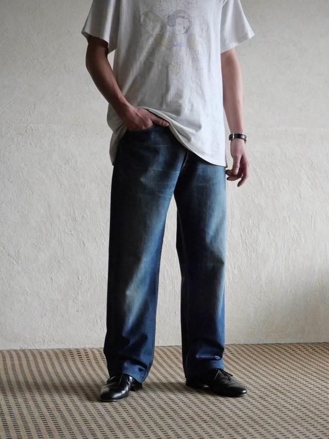 ~00s EURO Levis501 IndigoBeige Denim