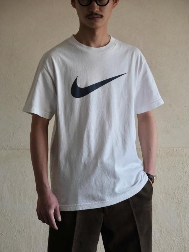 1990~00s NIKE Huge Swoosh T-shirt White
