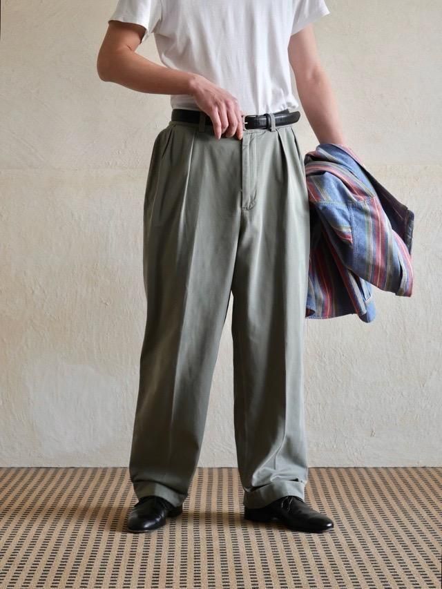 00s Ralph Lauren Chino Trousers Green Gray