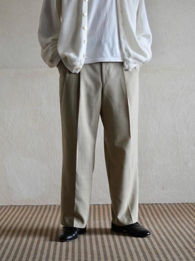 1980-90s Racquet Club Window-pen Check Trousers