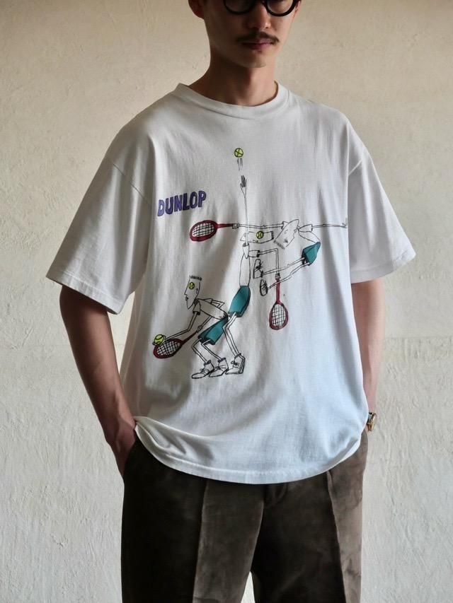 90s DUNLOP Tennis T-shirt,Beautiful Angles...?