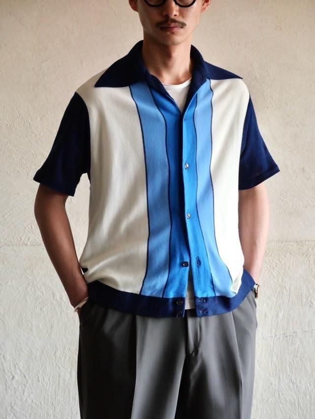 1970's Vintage CAMPUS Acrylic Knit S/S Shirt