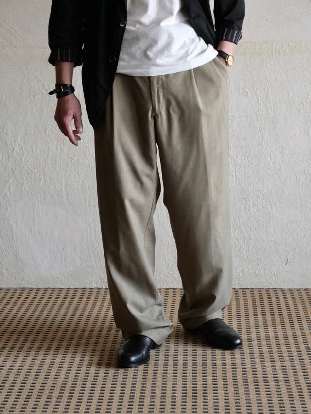 1990's Vintage Brooks Brooks 2 Tucks Summer Wool Trouthers, Made in U.S.A. 