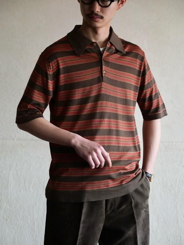 1960~70's Vintage Kilgour French Stanbury Sea Island Cotton Knit Polo Shirt