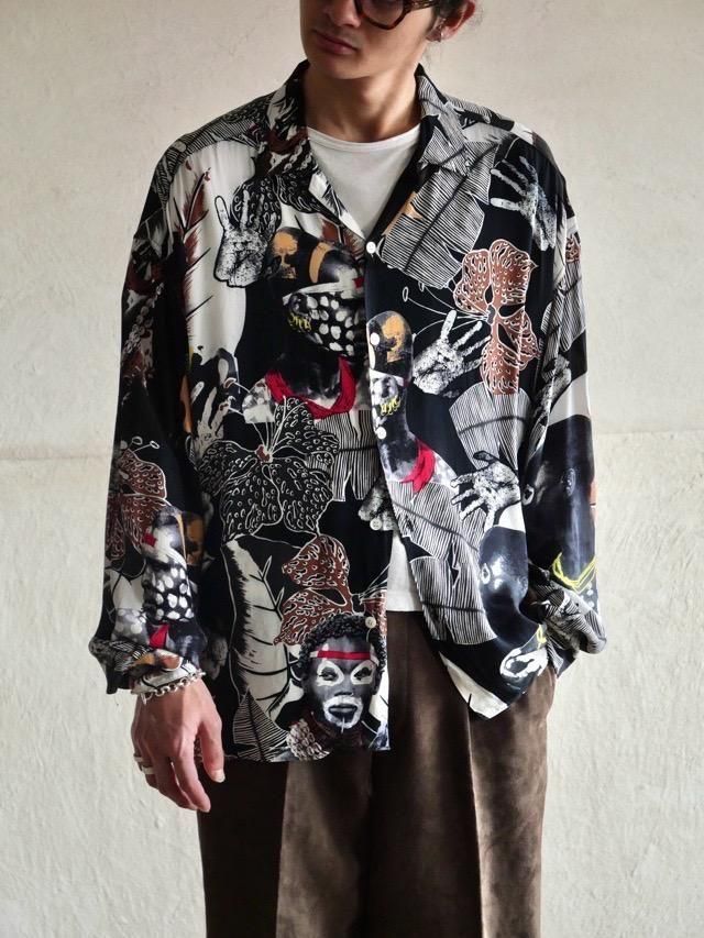 1980~90's "byblos" Design Polyester Shirt