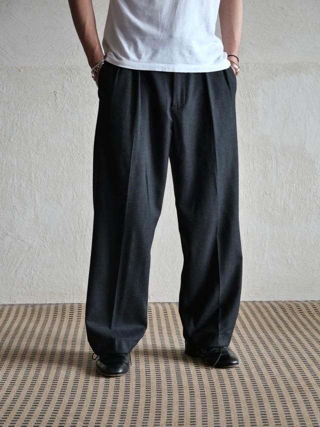 1990s Ralph Lauren 2Tuck Trousers, Charcoal