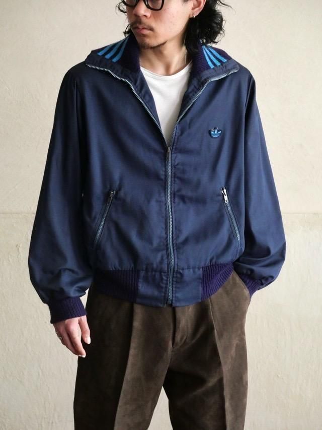 1980's Vintage adidas Cotton Track Blouson, 
Made in Canada.