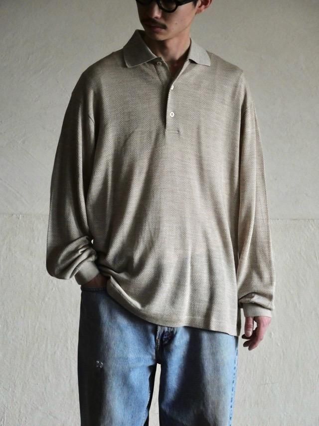 Ermenegildo Zegna Herringbone Knit SweaterBeige