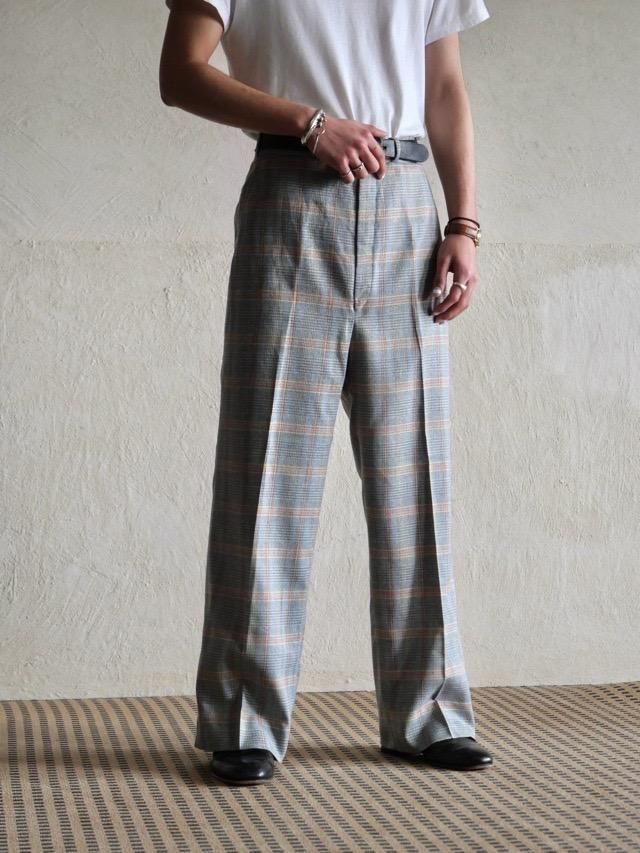 1970~80s Vintage Daneche Check Trousers