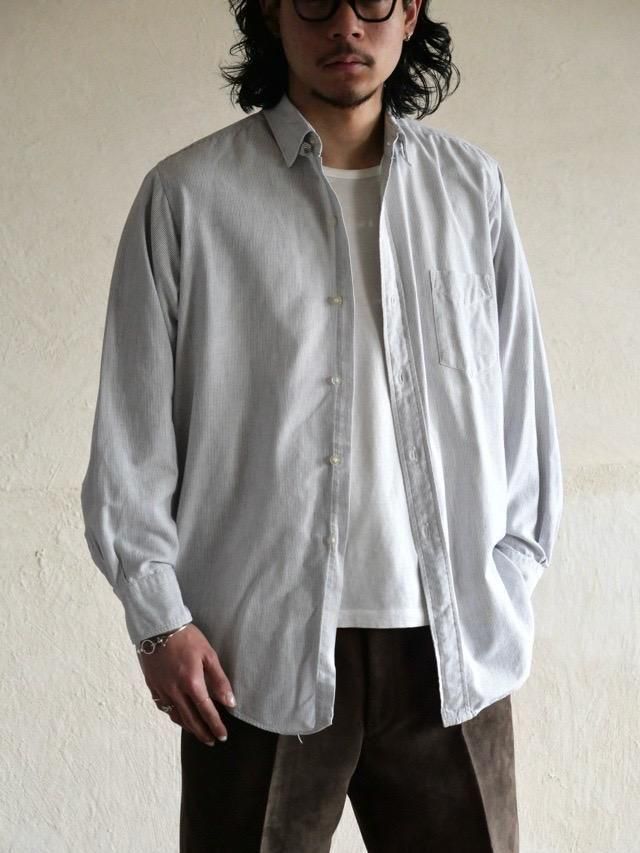 1960s Vintage Bloomingdale's Stripe Tab-collar Shirt 