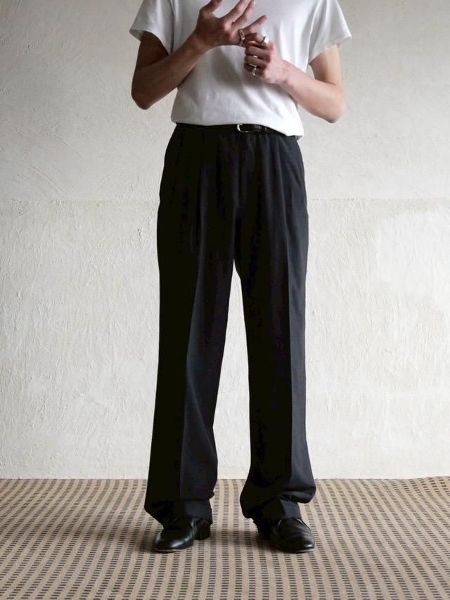 1990's LANDS'END Wool Charcoal Slacks