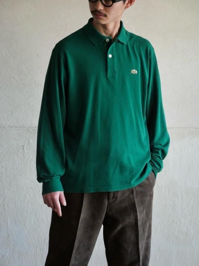 1980's Vintage French LACOSTE L/S Polo ShirtGreen
